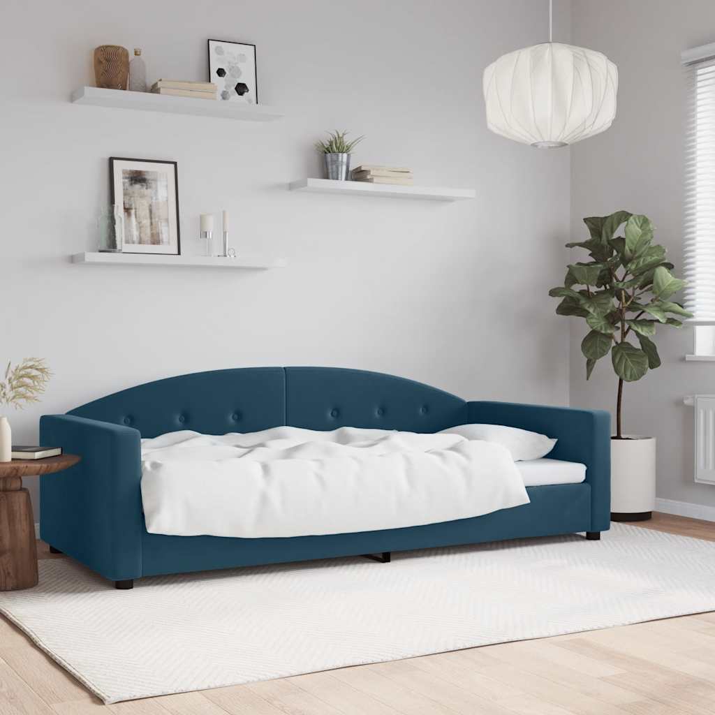 Dagbädd blå 90x200 cm sammet