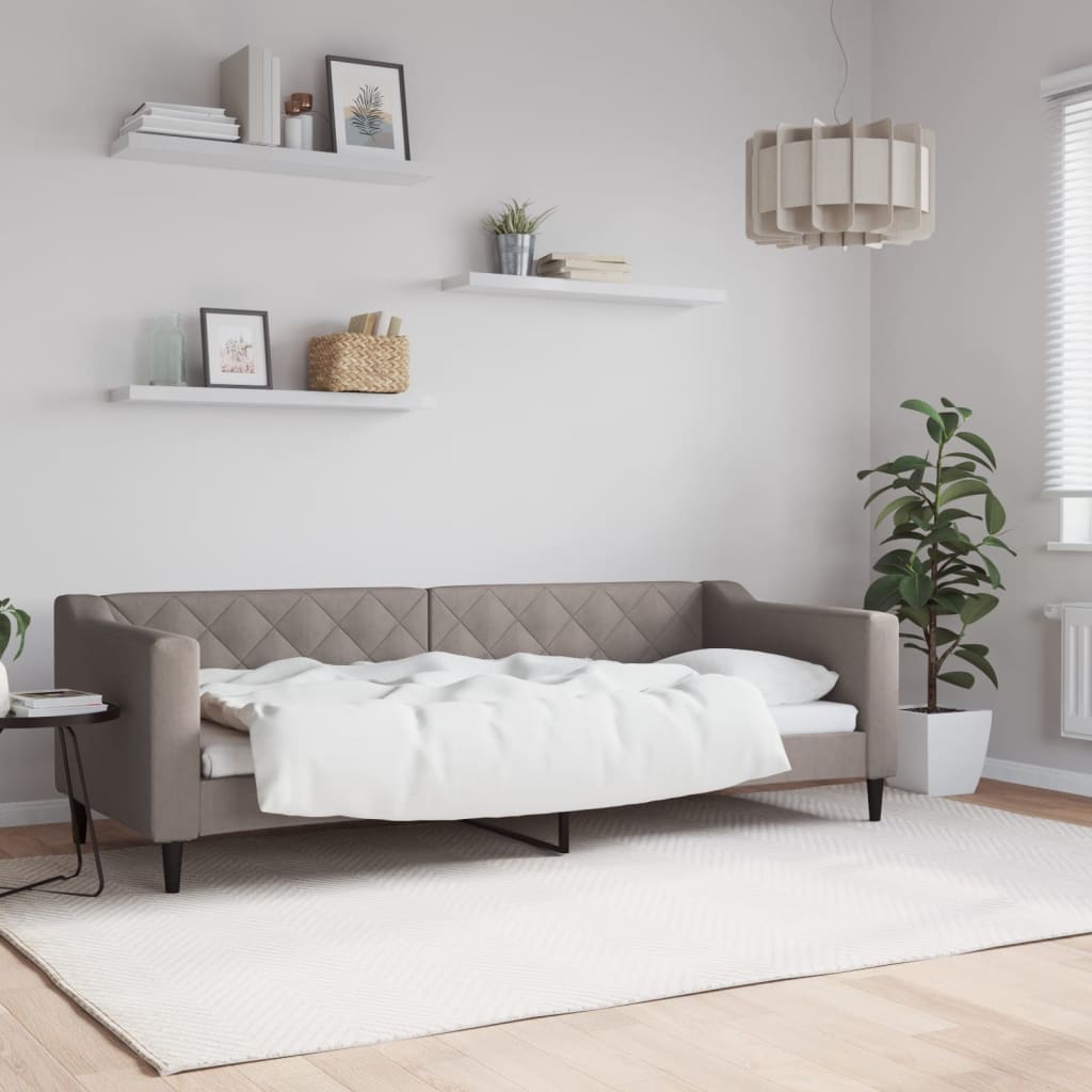 Dagbädd taupe 80x200 cm tyg