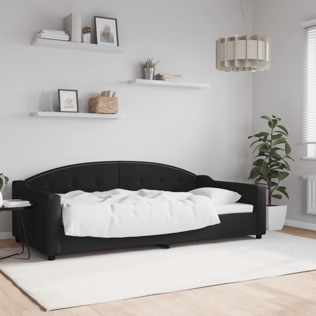 Dagbädd svart 100x200 cm tyg