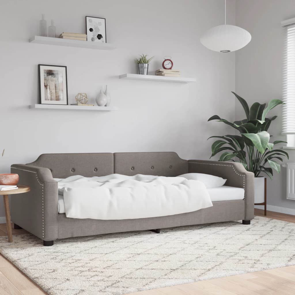 Dagbädd taupe 80x200 cm tyg