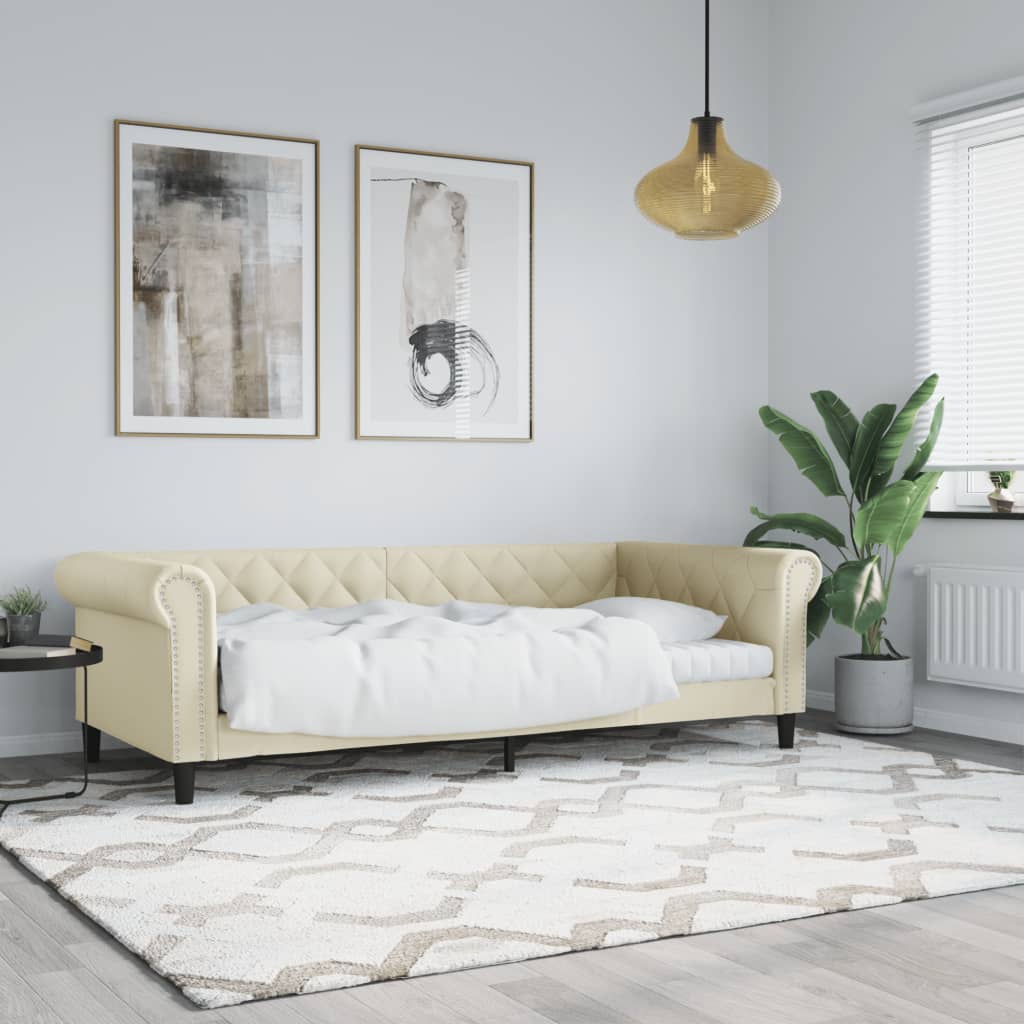 Dagbädd gräddvit 80x200 cm konstläder