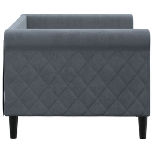 Dagbädd mörkgrå 80x200 cm sammet