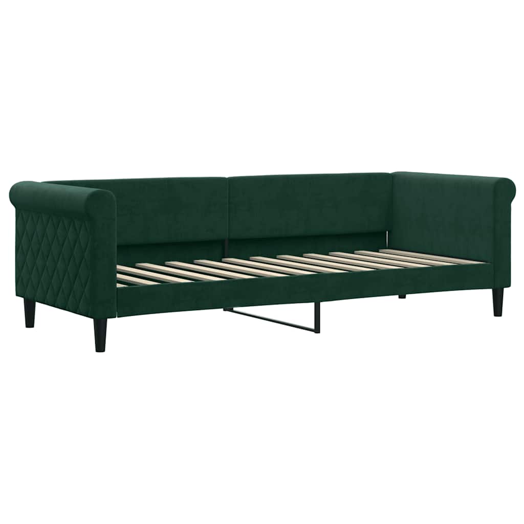 Dagbädd mörkgrön 80x200 cm sammet