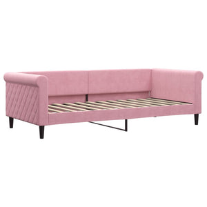 Dagbädd rosa 90x200 cm sammet