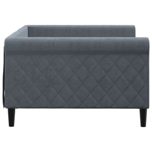 Dagbädd mörkgrå 100x200 cm sammet