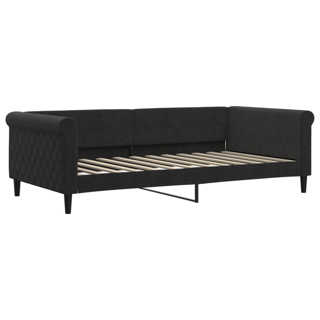 Dagbädd svart 100x200 cm sammet