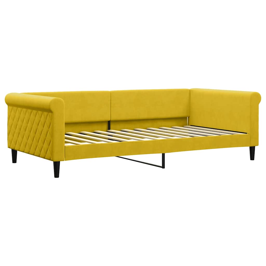Dagbädd gul 100x200 cm sammet
