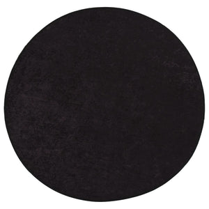 Matta tvättbar antracit Ø200 cm halkfri