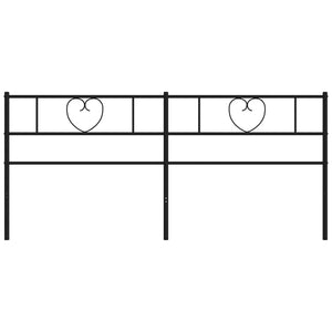 Huvudgavel metall svart 193 cm