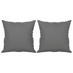 2-sitssoffa med prydnadskuddar mörkgrå 120 cm mikrofibertyg