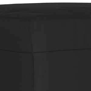 Soffgrupp med kuddar 4 delar svart mikrofibertyg