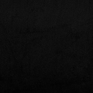 Soffgrupp med kuddar 3 delar svart mikrofibertyg