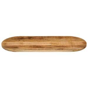 Bordsskiva 120x50x2,5 cm oval massivt grovt mangoträ