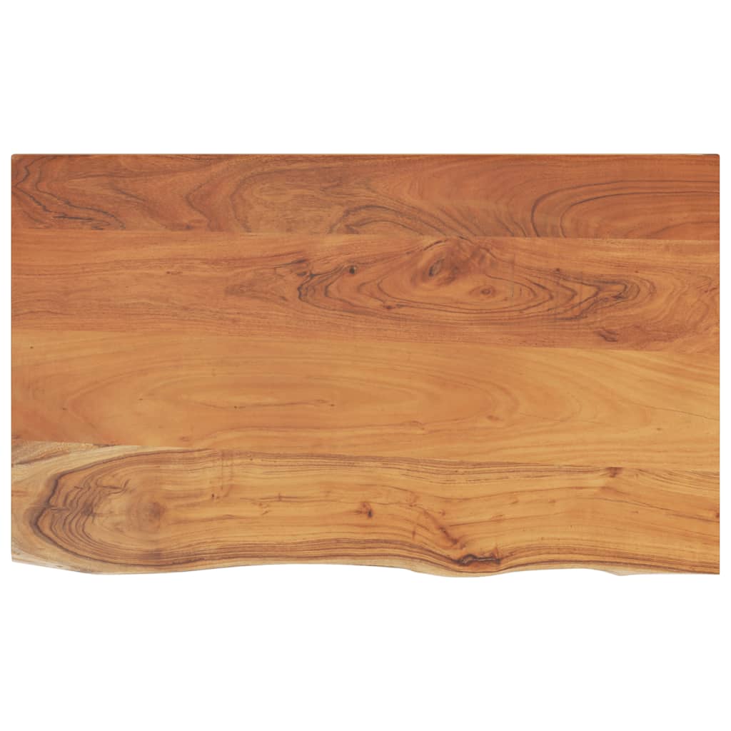 Bänkskiva för badrum 100x60x3,8 cm rektangulär massiv akacia