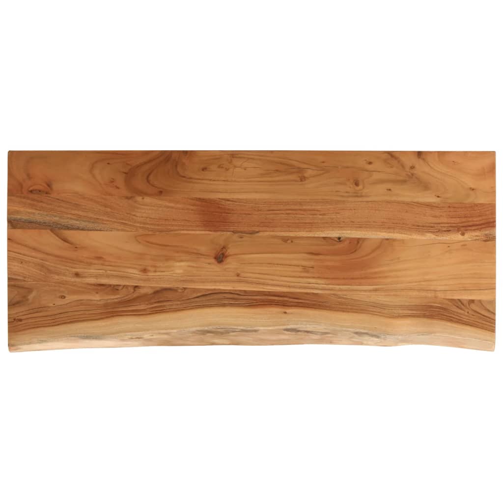 Bänkskiva för badrum 140x60x3,8 cm rektangulär massiv akacia