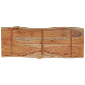 Bordsskiva 80x40x2,5 cm rektangulär massiv akacia rustik kant