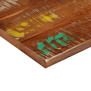 Bordsskiva 50x50x3,8 cm fyrkantig massivt återvunnet trä