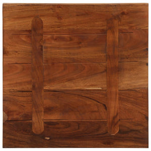 Bordsskiva 60x60x3,8 cm fyrkantig massivt återvunnet trä