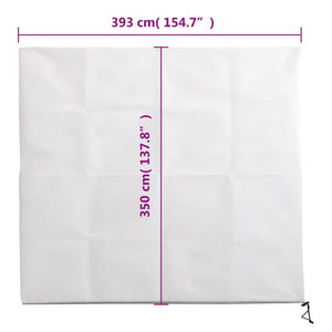 Fiberdukar med blixtlås 2 st 70 g/m² 3,93x3,5 m