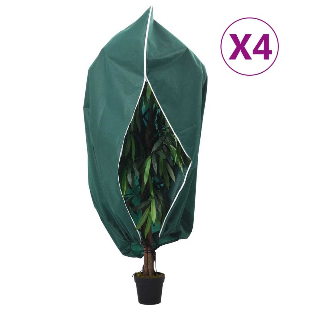 Fiberdukar med blixtlås 4 st 70 g/m² 1x1,55 m