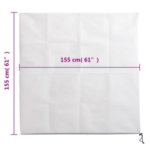 Fiberdukar med blixtlås 10 st 70 g/m² 1,55x1,55 m