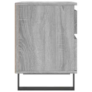 Sängbord 2 st grå sonoma 40x35x50 cm konstruerat trä