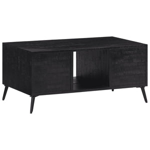 Soffbord 90x50x41 cm massiv återvunnen teak