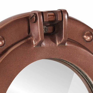 Väggspegel Ø38 aluminium och glas