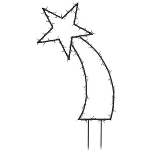 Julmeteor med spett 80 LEDs 62 cm