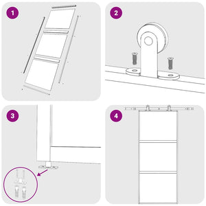 Skjutdörr guld 90x205 cm klart ESG-glas och aluminium