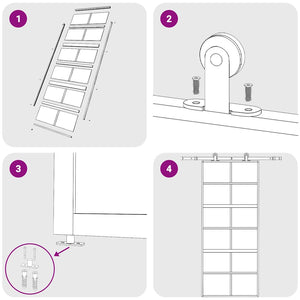 Skjutdörr guld 90x205 cm klart ESG-glas och aluminium