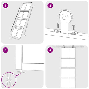 Skjutdörr guld 76x205 cm klart ESG-glas och aluminium