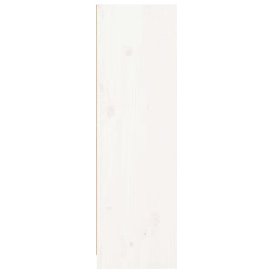 Bokhylla vit 70x33x110 cm massiv furu