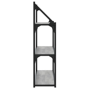 Vägghylla 3 hyllor grå sonoma 80x21x78,5 cm konstruerat trä