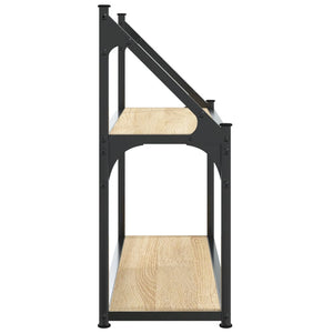 Vägghylla med 2 våningar Sonoma Ek 60x21x51 cm parkettträ