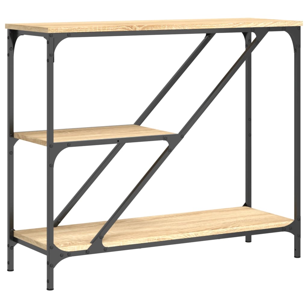 Avlastningsbord sonoma ek 88,5x30x75 cm konstruerat trä