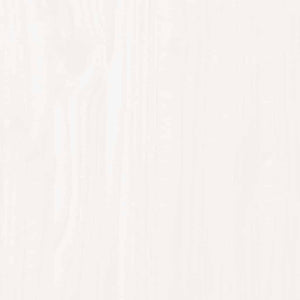 Bordsskiva vit Ø50x3 cm massiv furu