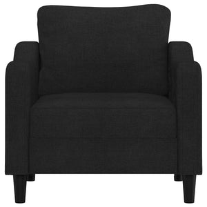 Fåtölj svart 60 cm tyg