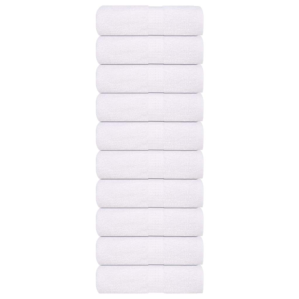 Tvätthanddukar FROGN 10 st vit 30x30 cm 360 gsm