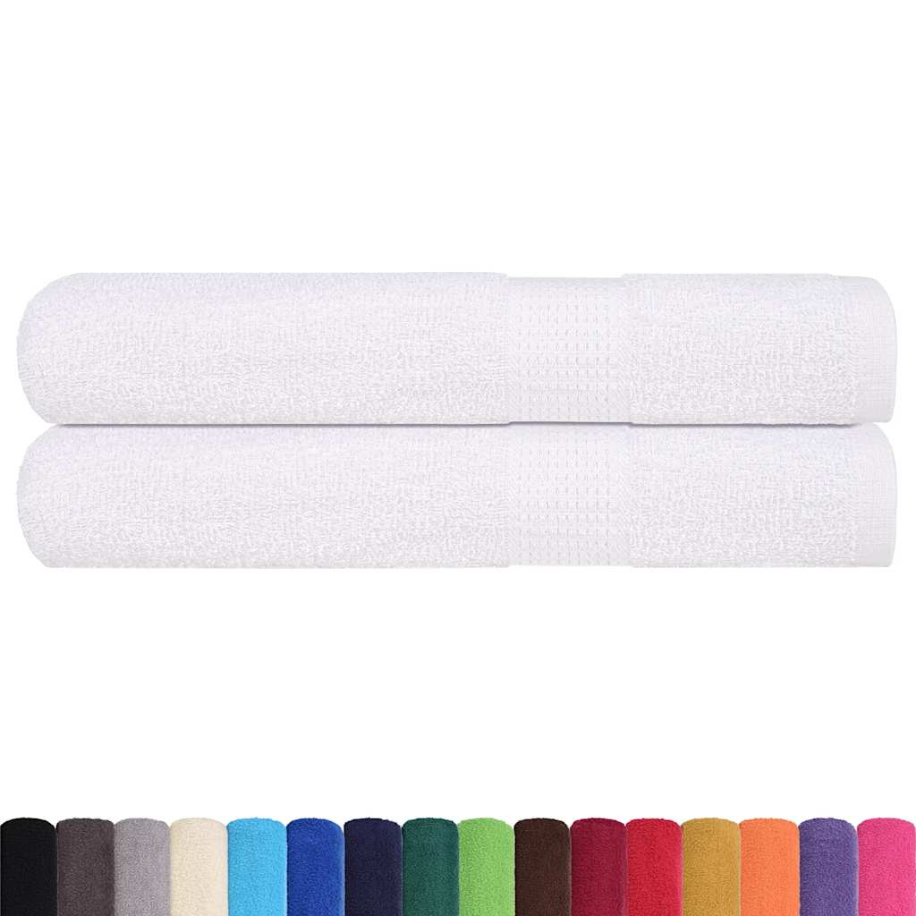 Bastuhanddukar FROGN 2 st vit 80x200 cm 360 gsm