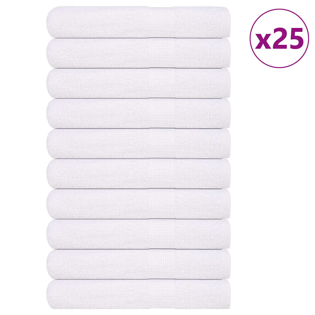 Bastuhanddukar FROGN 25 st vit 80x200 cm 360 gsm