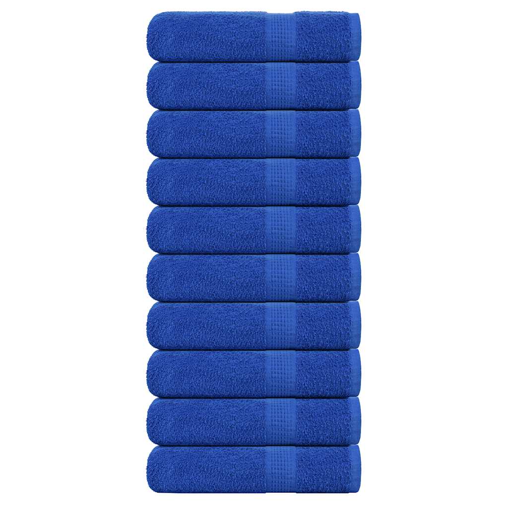 Duschhanddukar FROGN 10 st blå 70x140 cm 360 gsm