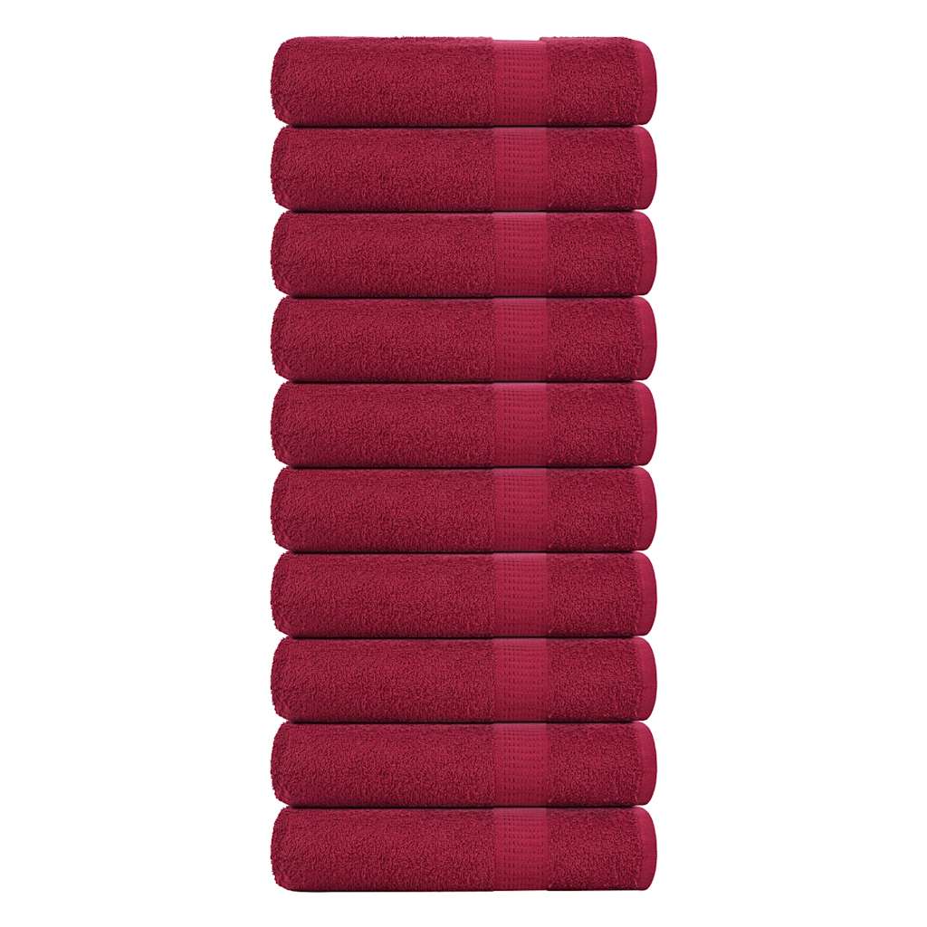 Badlakan FROGN 10 st vinröd 100x150 cm 360 gsm