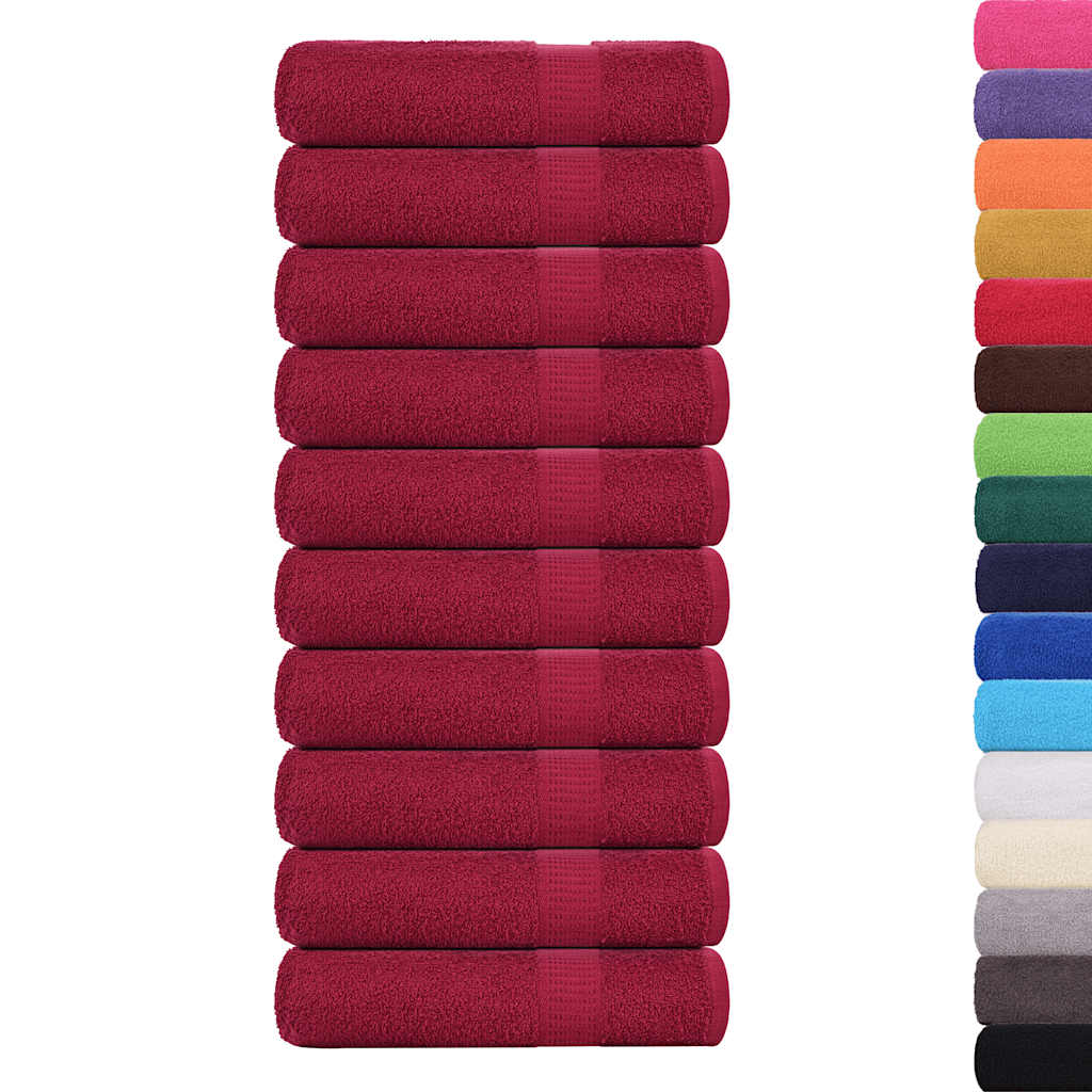Badlakan FROGN 10 st vinröd 100x150 cm 360 gsm