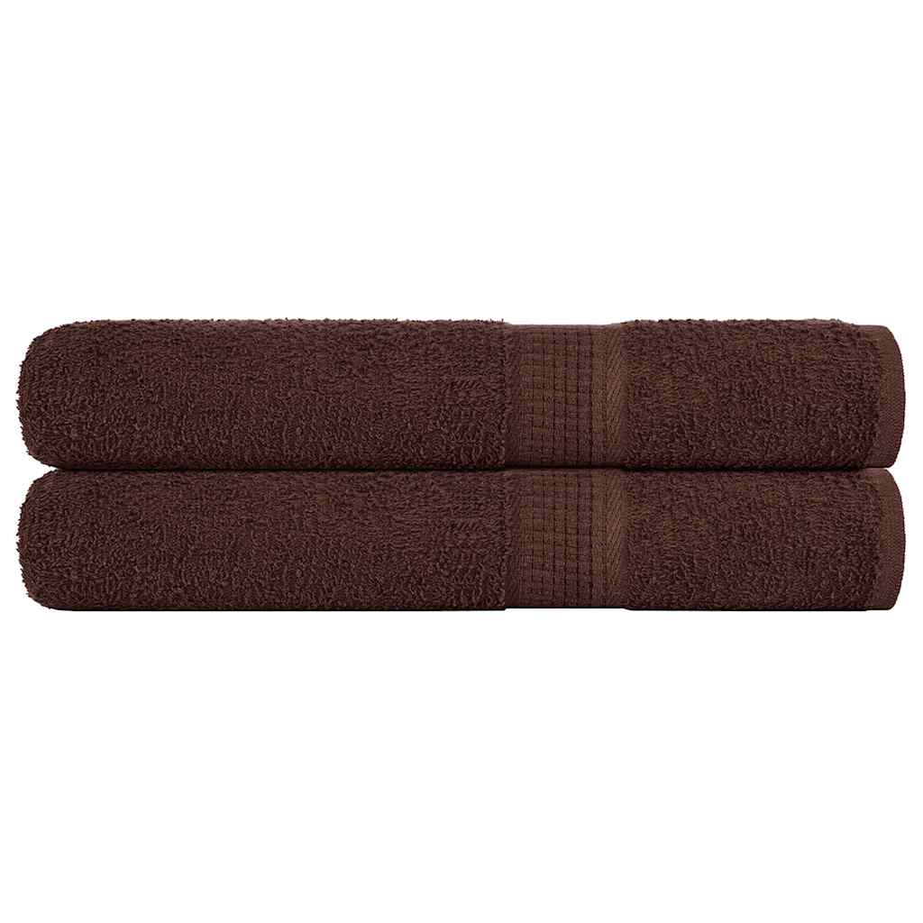 Handdukar FROGN 2 st brun 100x200 cm 360 gsm