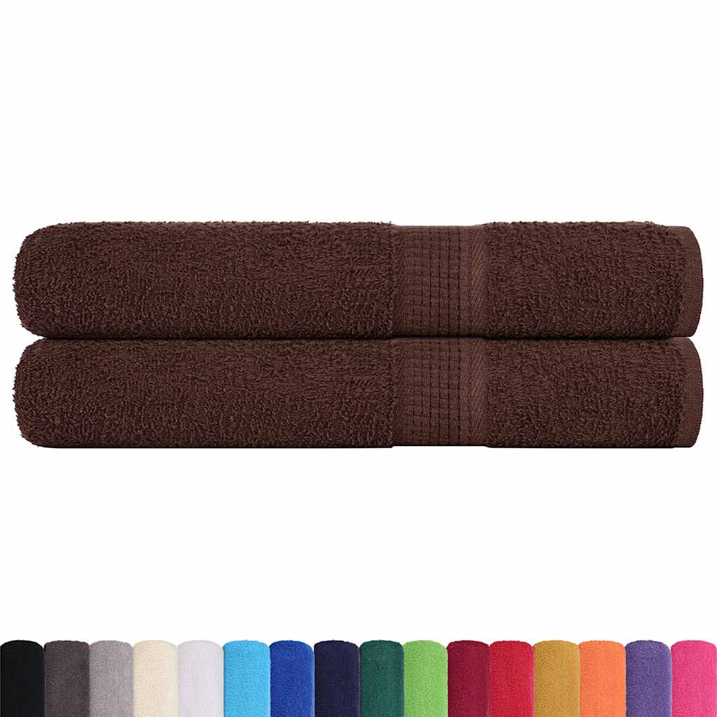 Handdukar FROGN 2 st brun 100x200 cm 360 gsm