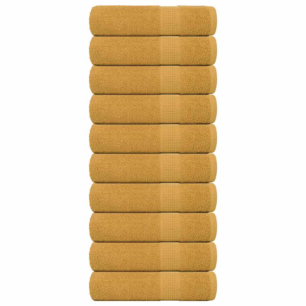 Badlakan FROGN 10 st guld 100x150 cm 360 gsm