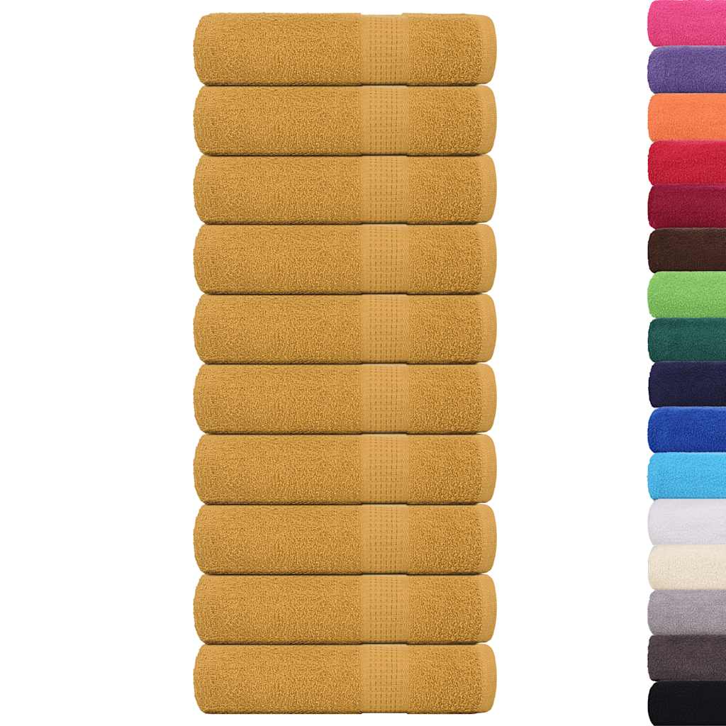 Badlakan FROGN 10 st guld 100x150 cm 360 gsm