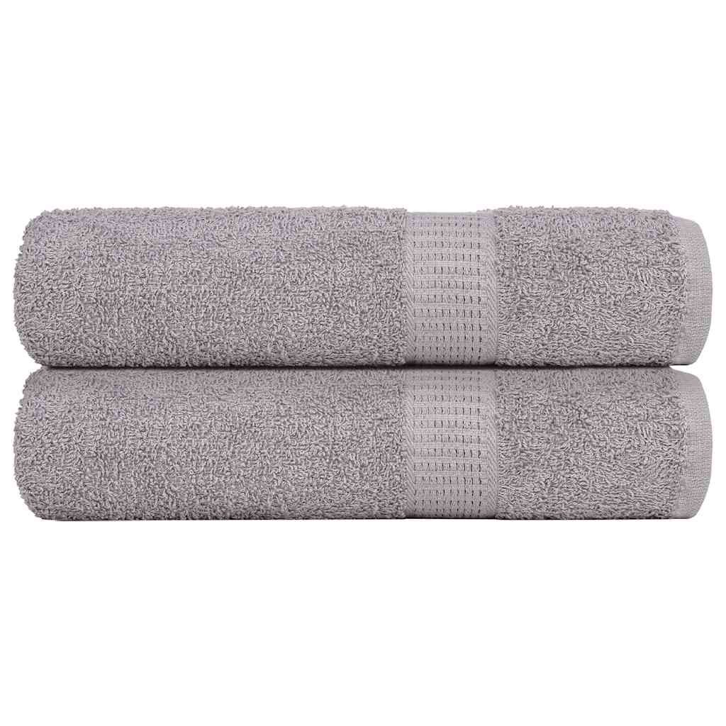 Badlakan FROGN 2 st grå 100x150 cm 360 gsm