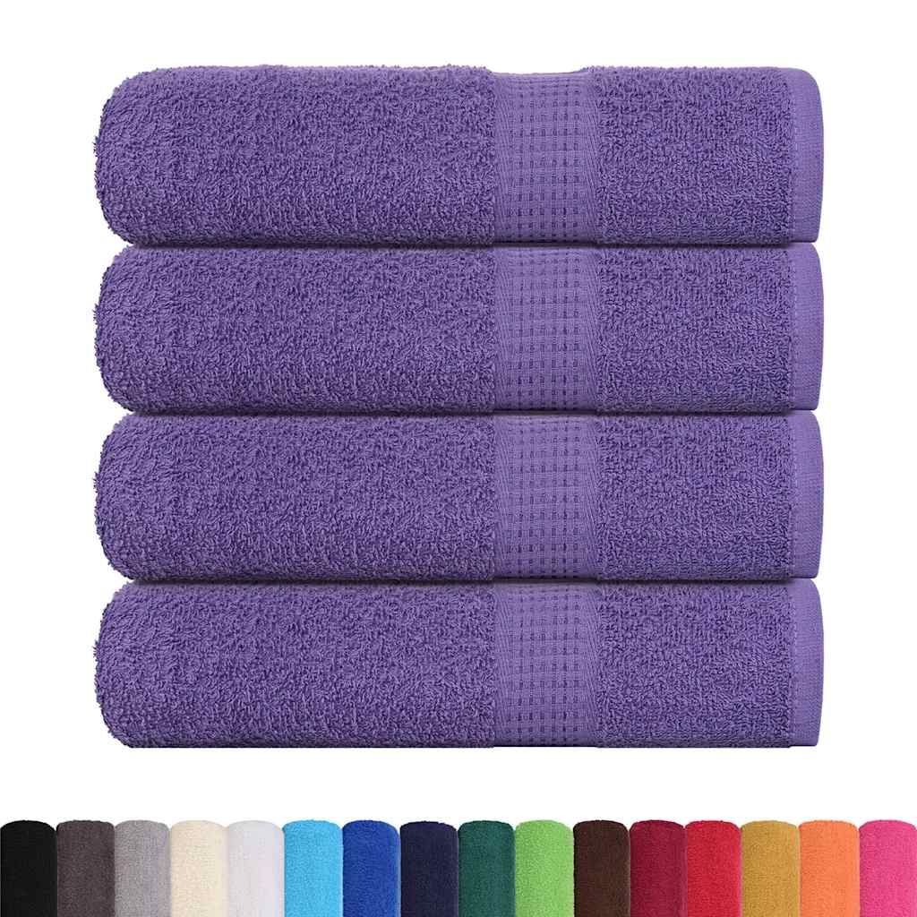 Handdukar FROGN 4 st lila 50x100 cm 360 gsm
